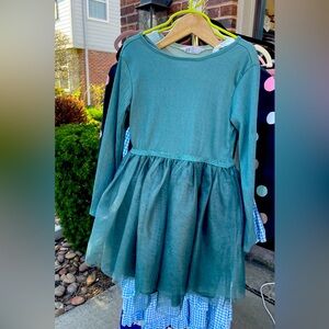 Green Long Sleeve Dress. Lot of 3